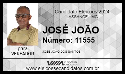 Candidato JOSÉ JOÃO 2024 - LASSANCE - Eleições