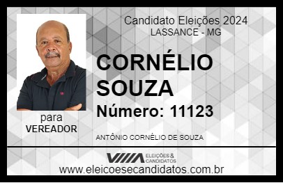 Candidato CORNÉLIO SOUZA 2024 - LASSANCE - Eleições