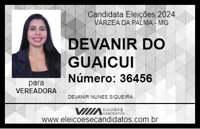 Candidato DEVANIR DO GUAICUI 2024 - VÁRZEA DA PALMA - Eleições