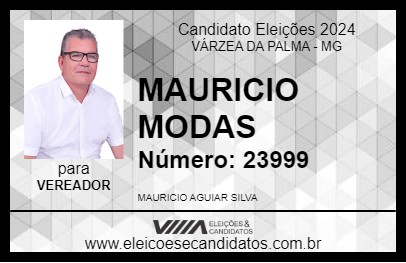 Candidato MAURICIO MODAS 2024 - VÁRZEA DA PALMA - Eleições