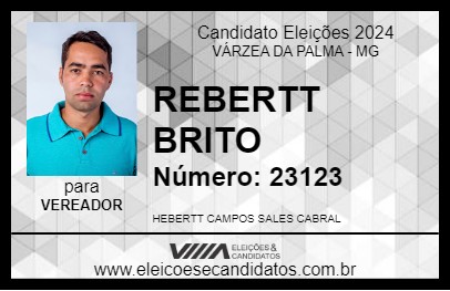 Candidato REBERTT BRITO 2024 - VÁRZEA DA PALMA - Eleições