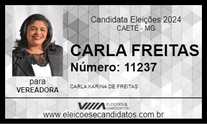 Candidato CARLA FREITAS 2024 - CAETÉ - Eleições