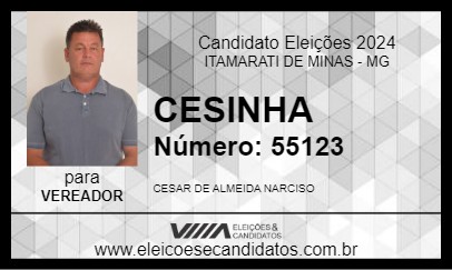 Candidato CESINHA 2024 - ITAMARATI DE MINAS - Eleições