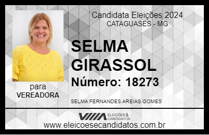 Candidato SELMA GIRASSOL 2024 - CATAGUASES - Eleições