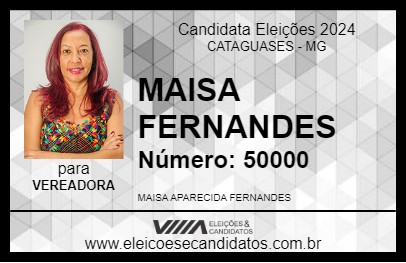 Candidato MAISA FERNANDES 2024 - CATAGUASES - Eleições