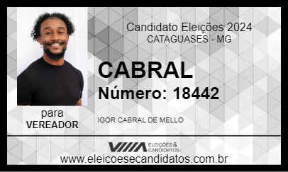 Candidato CABRAL 2024 - CATAGUASES - Eleições