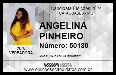 Candidato ANGELINA PINHEIRO 2024 - CATAGUASES - Eleições