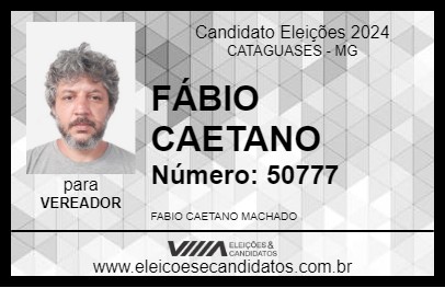 Candidato FÁBIO CAETANO 2024 - CATAGUASES - Eleições