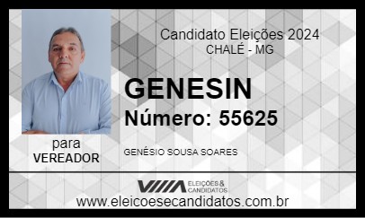 Candidato GENESIN 2024 - CHALÉ - Eleições