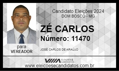 Candidato ZÉ CARLOS 2024 - DOM BOSCO - Eleições