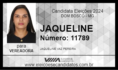 Candidato JAQUELINE 2024 - DOM BOSCO - Eleições