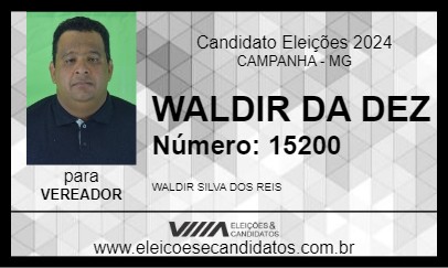 Candidato WALDIR DA DEZ 2024 - CAMPANHA - Eleições