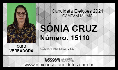 Candidato SÔNIA CRUZ 2024 - CAMPANHA - Eleições