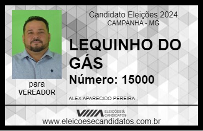 Candidato LEQUINHO DO GÁS 2024 - CAMPANHA - Eleições