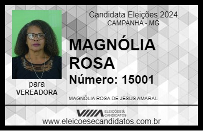 Candidato MAGNÓLIA ROSA 2024 - CAMPANHA - Eleições