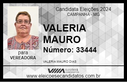 Candidato VALERIA MAURO 2024 - CAMPANHA - Eleições