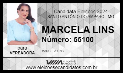 Candidato MARCELA LINS 2024 - SANTO ANTÔNIO DO AMPARO - Eleições