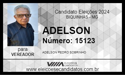 Candidato ADELSON 2024 - BIQUINHAS - Eleições