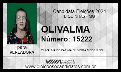 Candidato OLIVALMA 2024 - BIQUINHAS - Eleições