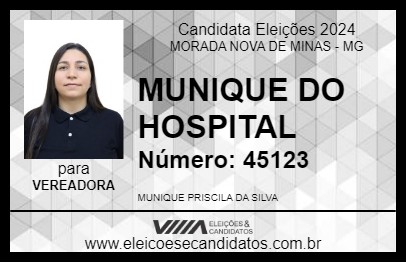 Candidato MUNIQUE DO HOSPITAL 2024 - MORADA NOVA DE MINAS - Eleições