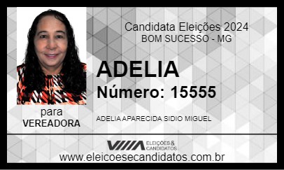 Candidato ADELIA 2024 - BOM SUCESSO - Eleições