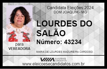 Candidato LOURDES DO SALÃO 2024 - DOM JOAQUIM - Eleições