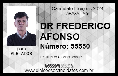 Candidato DR FREDERICO 2024 - ARAXÁ - Eleições