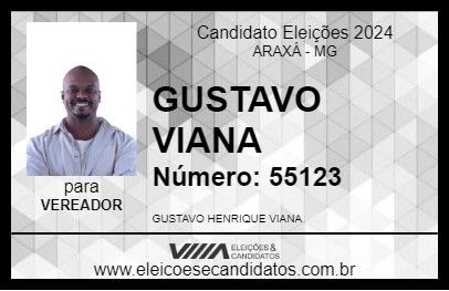 Candidato GUSTAVO VIANA 2024 - ARAXÁ - Eleições