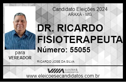 Candidato DR. RICARDO FISIOTERAPEUTA 2024 - ARAXÁ - Eleições