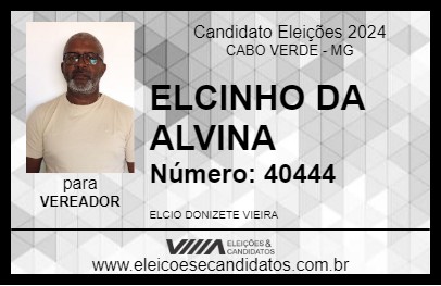 Candidato ELCINHO DA ALVINA 2024 - CABO VERDE - Eleições