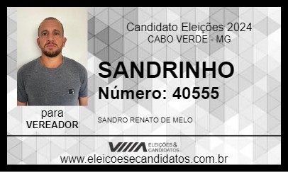 Candidato SANDRINHO 2024 - CABO VERDE - Eleições