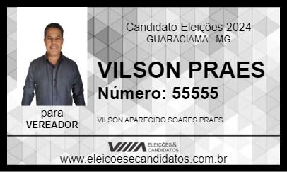 Candidato VILSON PRAES 2024 - GUARACIAMA - Eleições