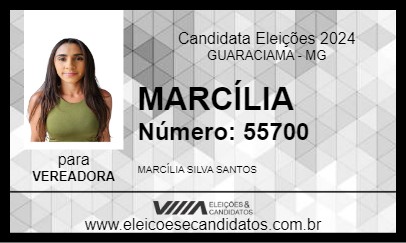 Candidato MARCÍLIA 2024 - GUARACIAMA - Eleições