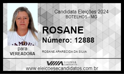 Candidato ROSANE 2024 - BOTELHOS - Eleições