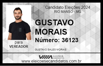 Candidato GUSTAVO MORAIS 2024 - RIO MANSO - Eleições