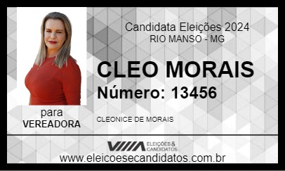 Candidato CLEO MORAIS 2024 - RIO MANSO - Eleições