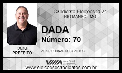 Candidato DADA 2024 - RIO MANSO - Eleições