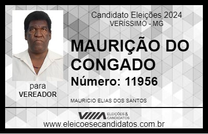 Candidato MAURIÇÃO DO CONGADO 2024 - VERÍSSIMO - Eleições