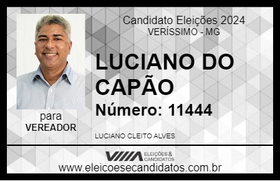 Candidato LUCIANO DO CAPÃO 2024 - VERÍSSIMO - Eleições