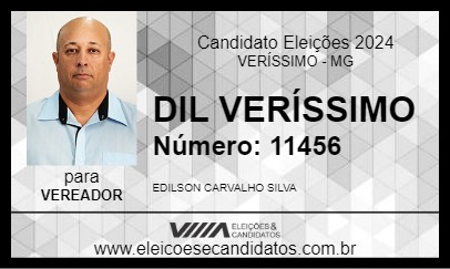 Candidato DIL VERÍSSIMO 2024 - VERÍSSIMO - Eleições