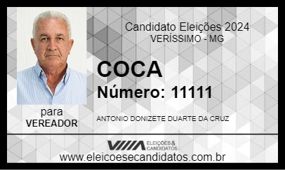 Candidato COCA 2024 - VERÍSSIMO - Eleições