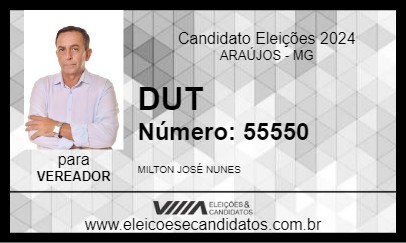 Candidato DUT 2024 - ARAÚJOS - Eleições