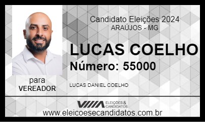 Candidato LUCAS COELHO 2024 - ARAÚJOS - Eleições