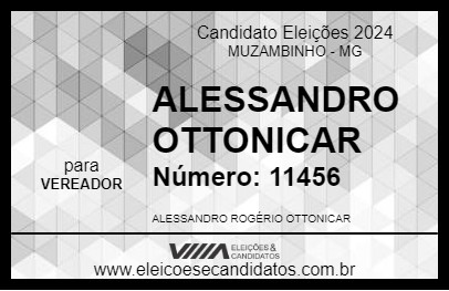 Candidato ALESSANDRO OTTONICAR 2024 - MUZAMBINHO - Eleições