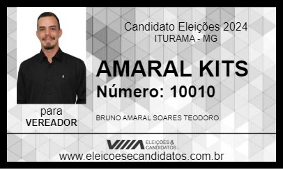 Candidato AMARAL KITS 2024 - ITURAMA - Eleições