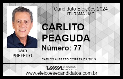 Candidato CARLITO PEAGUDA 2024 - ITURAMA - Eleições