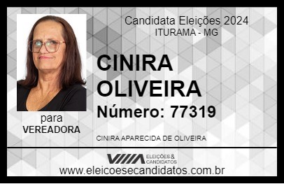 Candidato CINIRA OLIVEIRA 2024 - ITURAMA - Eleições