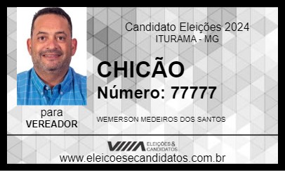 Candidato CHICÃO 2024 - ITURAMA - Eleições