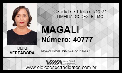 Candidato MAGALI 2024 - LIMEIRA DO OESTE - Eleições