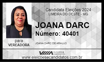 Candidato JOANA DARC 2024 - LIMEIRA DO OESTE - Eleições